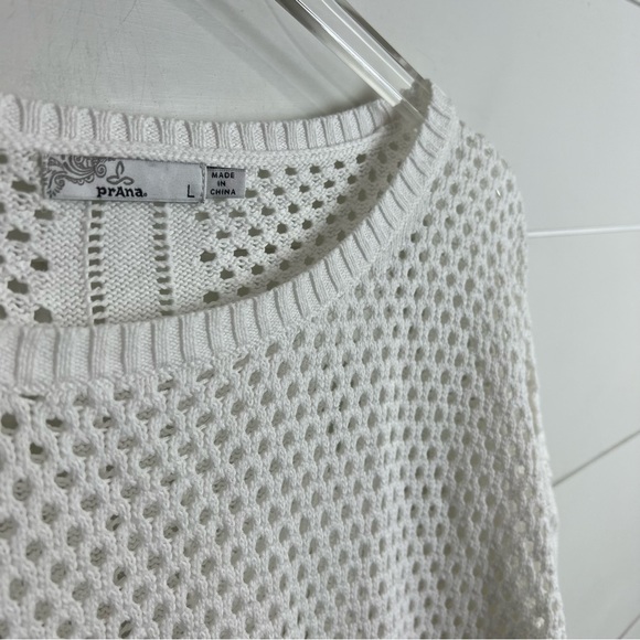 PrAna Large Parker Organic cotton Open Knit Sweater - Picture 3 of 8